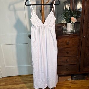 Source Unknown White Backless Dress